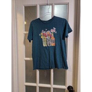 Vintage Lee Womens Beer Shirt Teal Retro Spring
